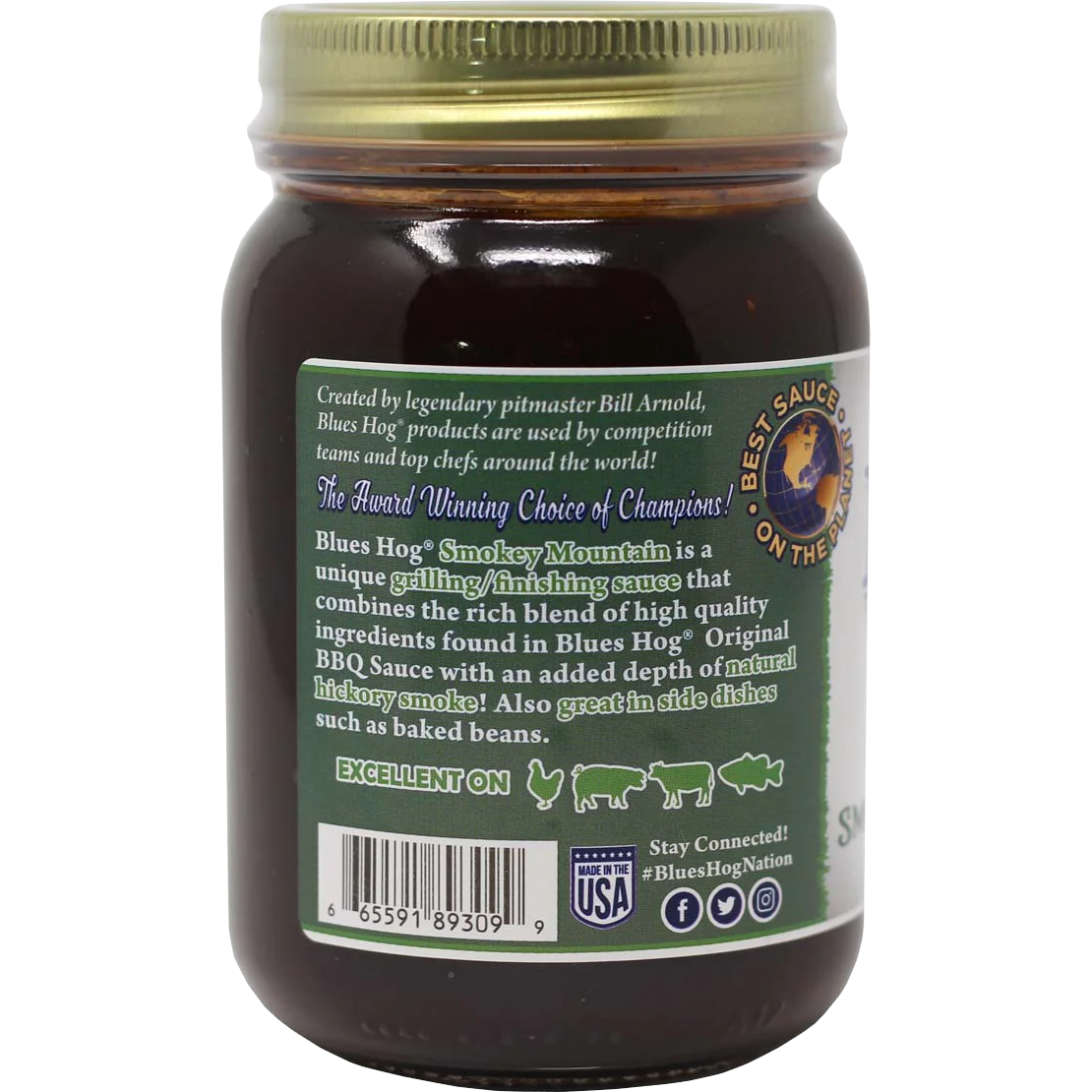 Blues Hog "Smokey Mountain BBQ Sauce", Grillsauce, Detailansicht 1