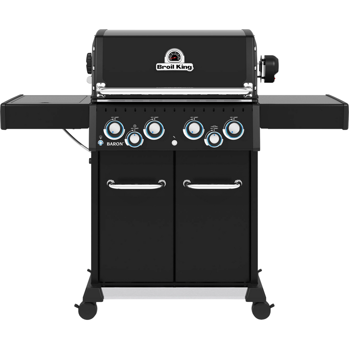 Prododuktbild Broil King Baron 490 IR Shadow inkl. Drehspieß & Infrarot-Seitenbrenner
