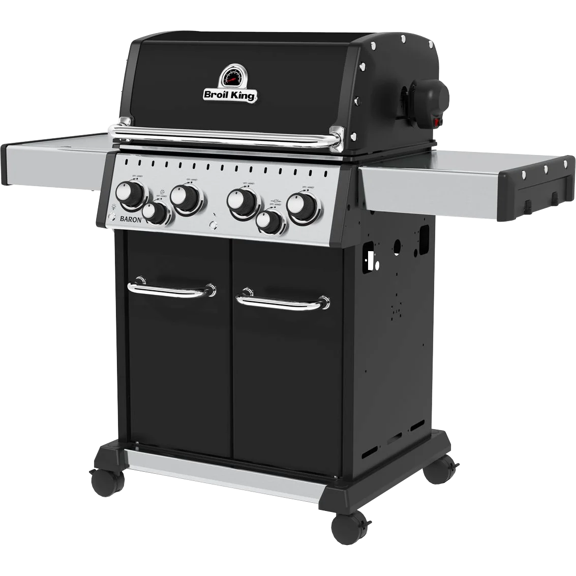 Broil King Baron 490 IR inkl. Drehspieß & Infrarotbrenner, Grillrost aus Gusseisen, für 1 - 12 Personen, Detailansicht 1