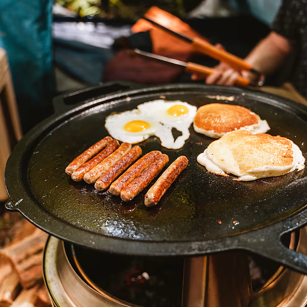 Solo Stove Grillplatte im Einsatz