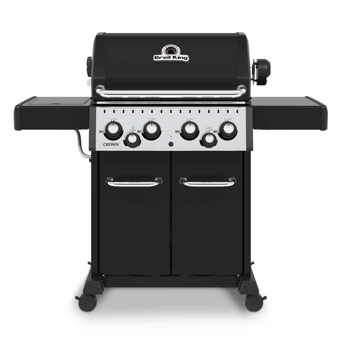 Broil King Crown 490 inkl. Drehspieß, Grillrost aus Gusseisen, für 1 - 12 Personen