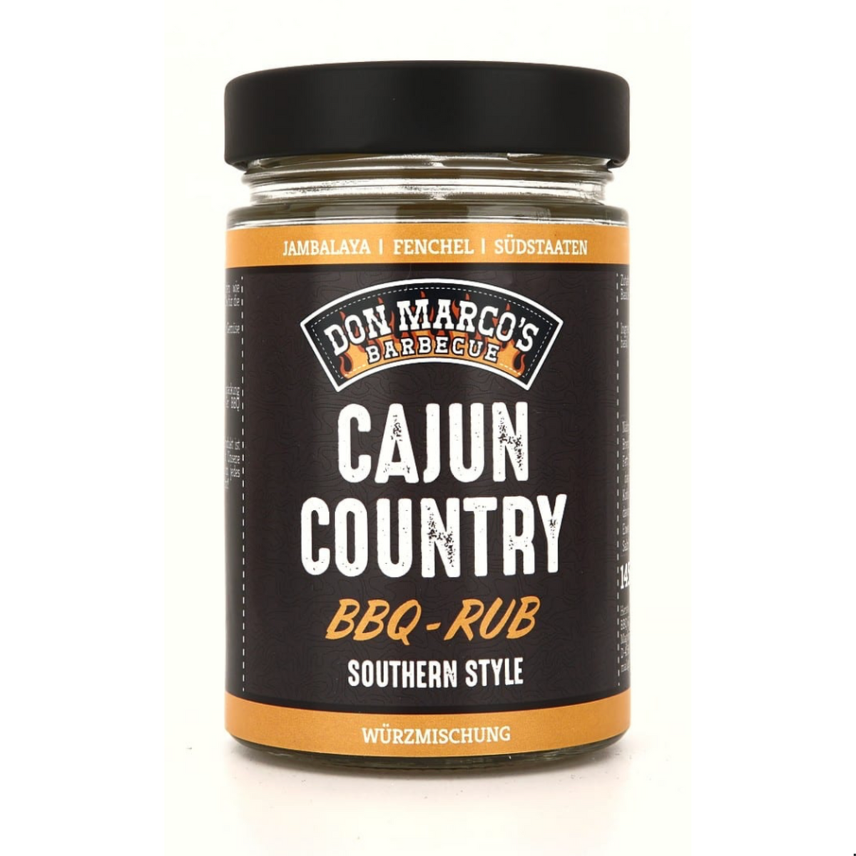 Don Marco's Cajun Country, 145g Glas, Gewürz