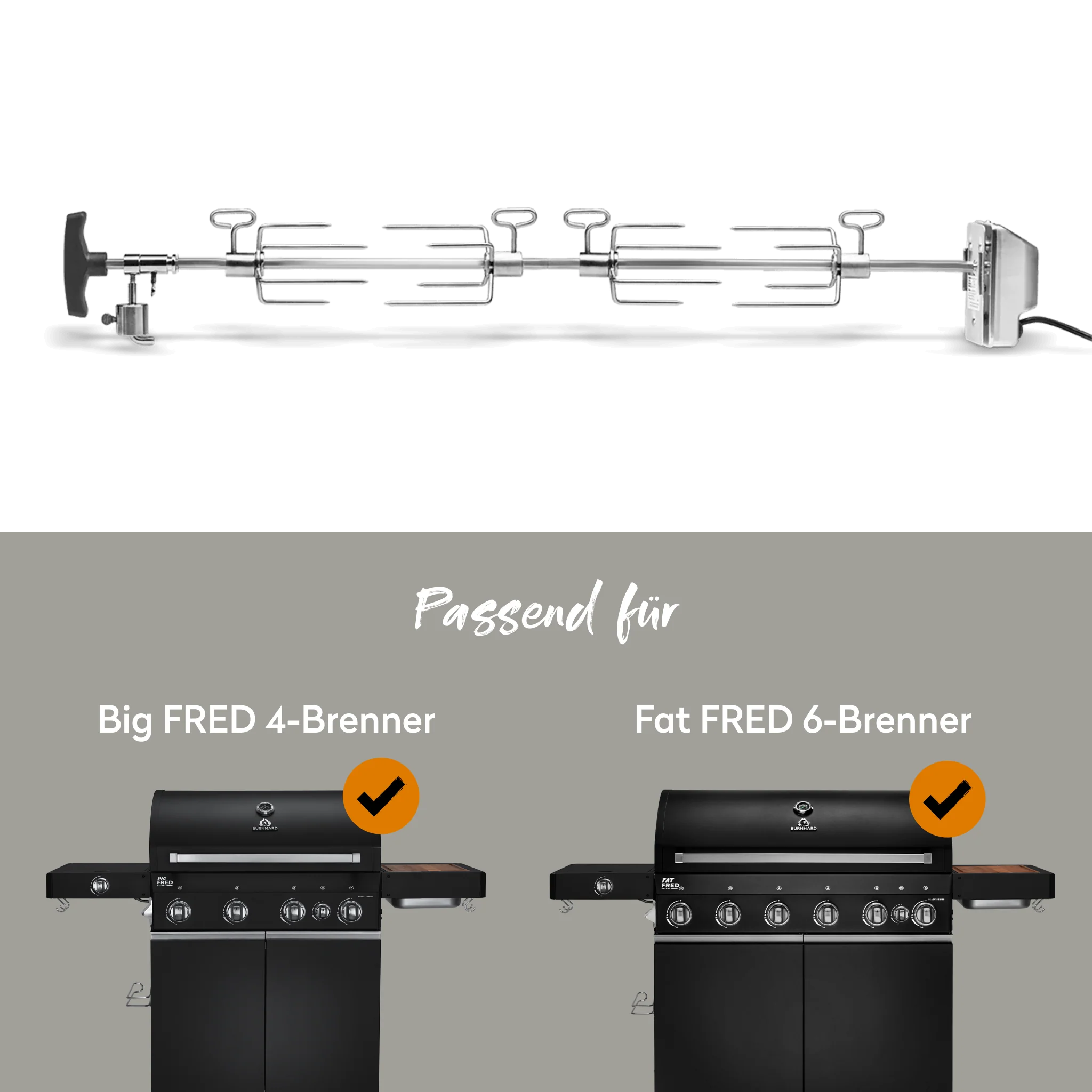 Burnhard Drehspieß Big FRED & Fat FRED, Grillzubehör, Detailansicht 1