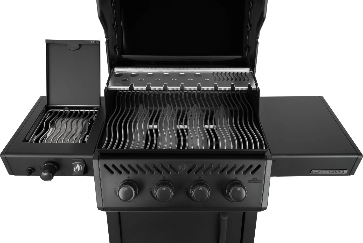 Napoleon Phantom Freestyle PRO 425, mit Edelstahlrosten, Sizzle Zone und Tür, Mattschwarz| 2026, Grillrost, Detailansicht 7