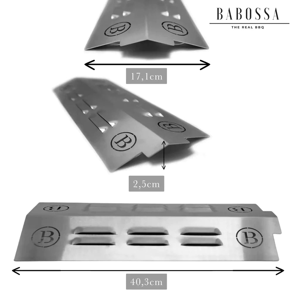 BABOSSA Flammschutzblech, Burnhard Earl, Grillzubehör, Detailansicht 1