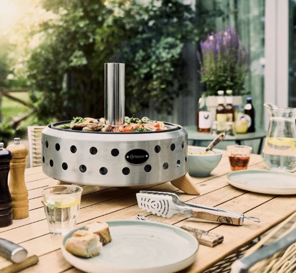Petromax Griddle Spot GS43 Tischgrill mit Gusseisen Plancha, Detailansicht 1