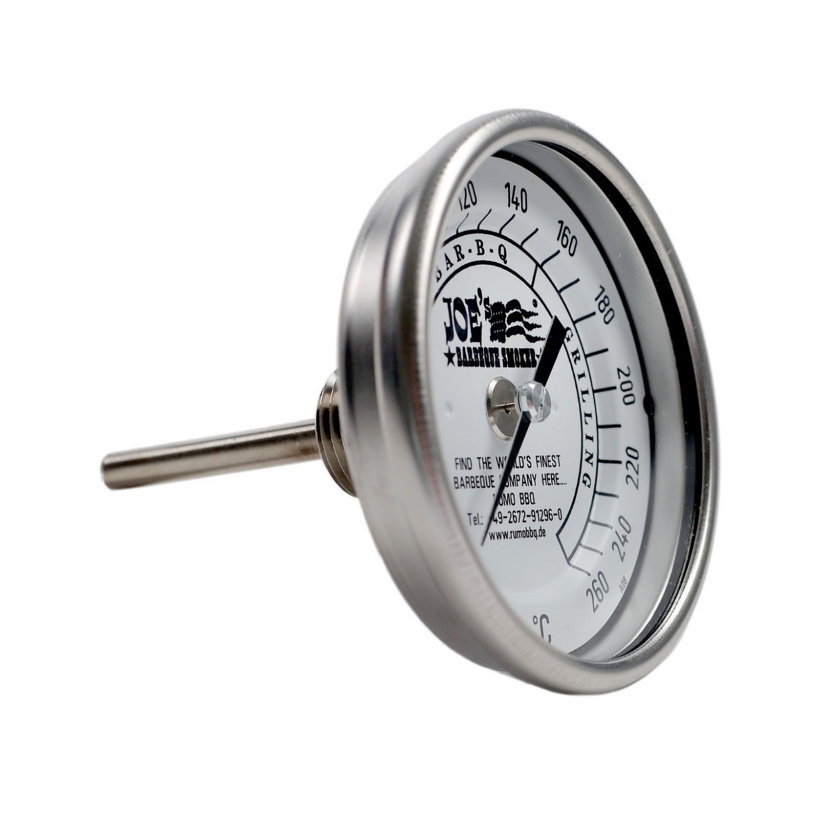 Joe´s Barbeque JOE's Barbeque Original 3" Edelstahl-Thermometer, Ersatzteil