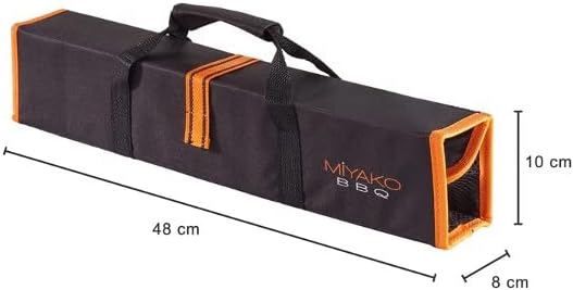 Miyako Grillbesteck-Set 4-tlg incl. Tasche, Grillzubehör, Detailansicht 1