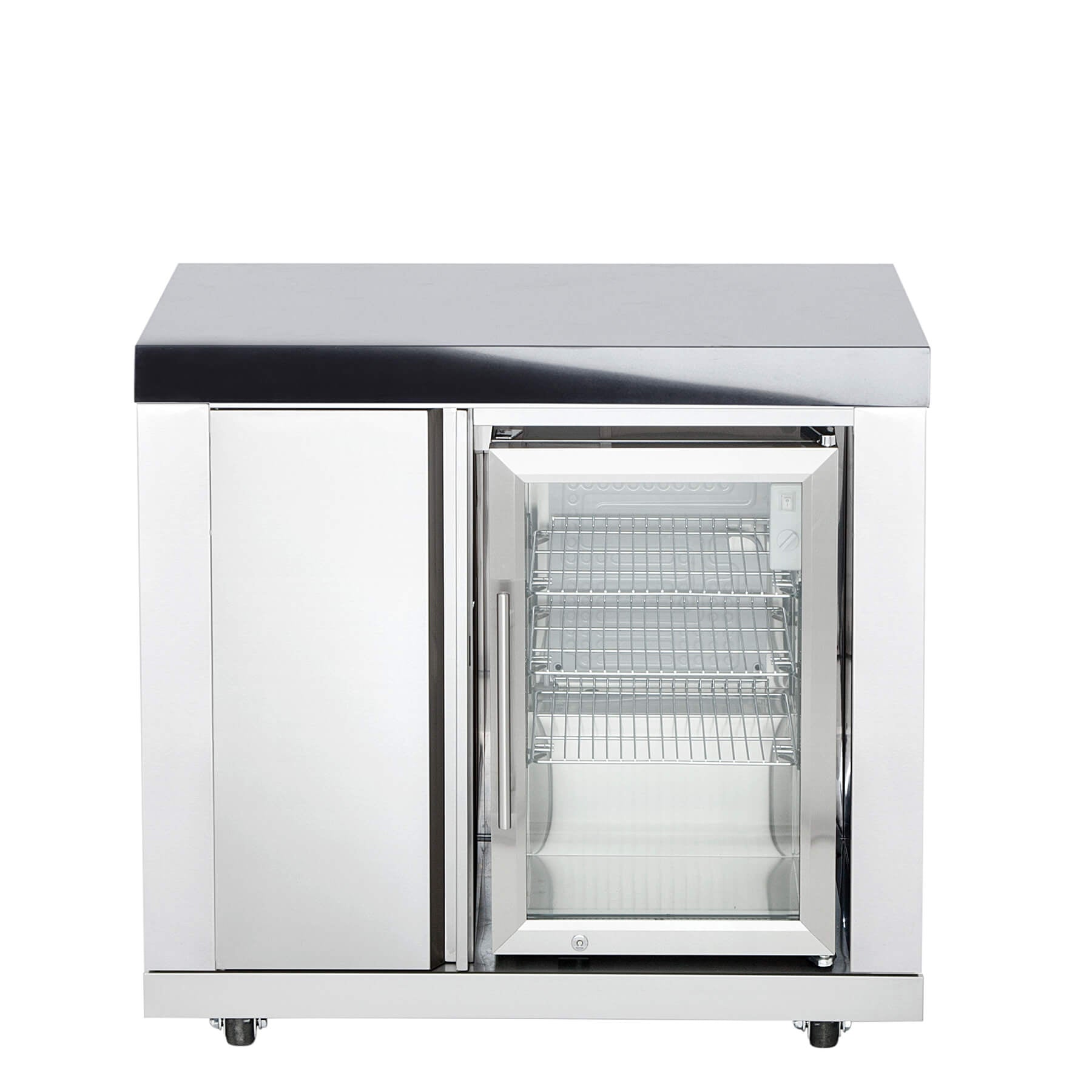 ALL'GRILL Modul 6 - Schrank (3 Regalfächer) mit Einzelkühlschrank