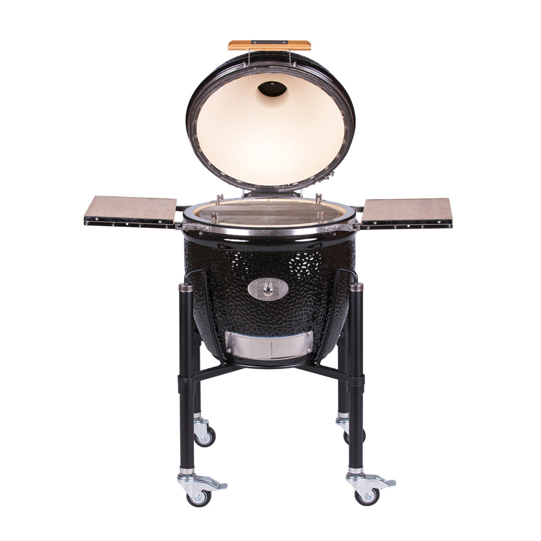 Monolith Classic Pro Serie 2.0, Schwarz, Grillrost aus Edelstahl, für 1 - 10 Personen, Detailansicht 1