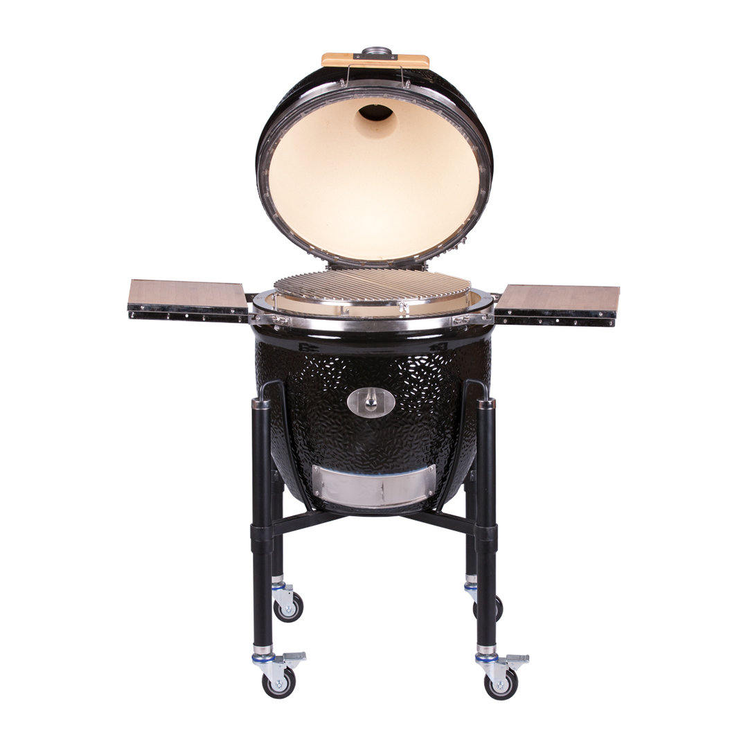 Monolith Classic Pro Serie 2.0, Schwarz, Grillrost aus Edelstahl, für 1 - 10 Personen, Detailansicht 2