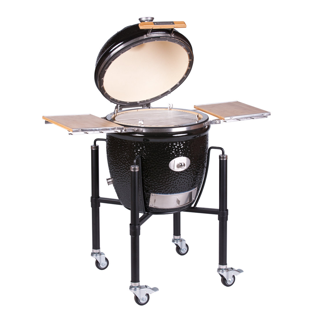 Monolith Classic Pro Serie 2.0, Schwarz, Grillrost aus Edelstahl, für 1 - 10 Personen, Detailansicht 4