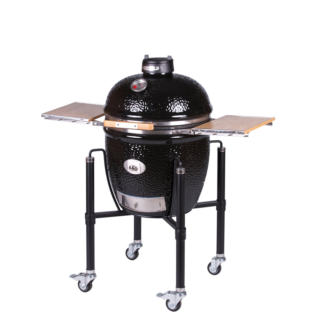 Monolith Classic Pro Serie 2.0, Schwarz, Grillrost aus Edelstahl, für 1 - 10 Personen, Detailansicht 5