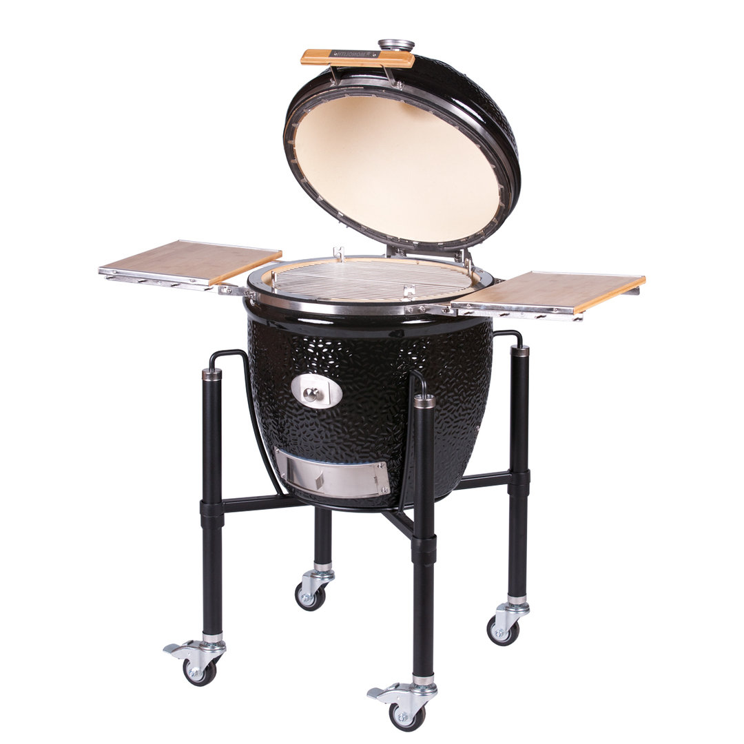 Monolith Classic Pro Serie 2.0, Schwarz, Grillrost aus Edelstahl, für 1 - 10 Personen, Detailansicht 6