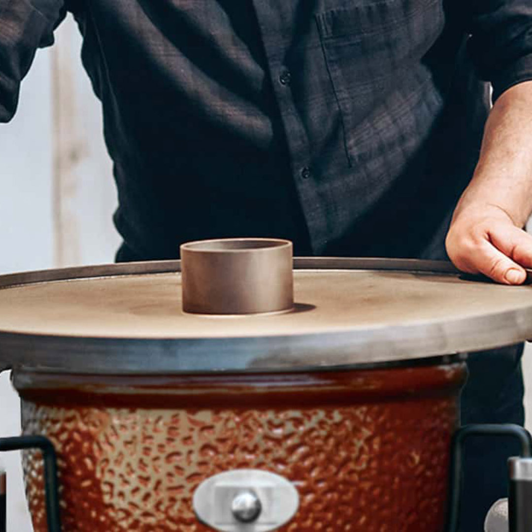 Monolith Classic Pro Serie 2.0, Schwarz, Grillrost aus Edelstahl, für 1 - 10 Personen, Detailansicht 26