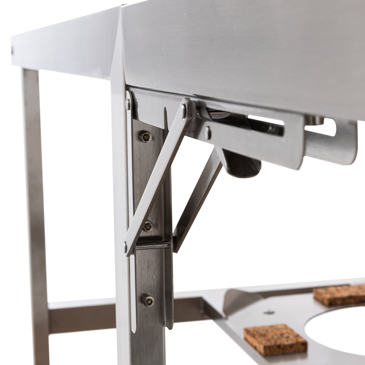 Monolith Buggy aus Edelstahl & Teak, LeChef, Grillzubehör, Detailansicht 7
