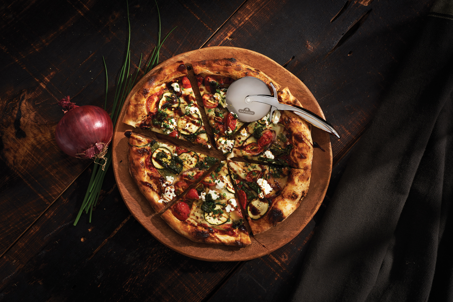 Napoleon PRO Pizzaschneider, Detailansicht 2