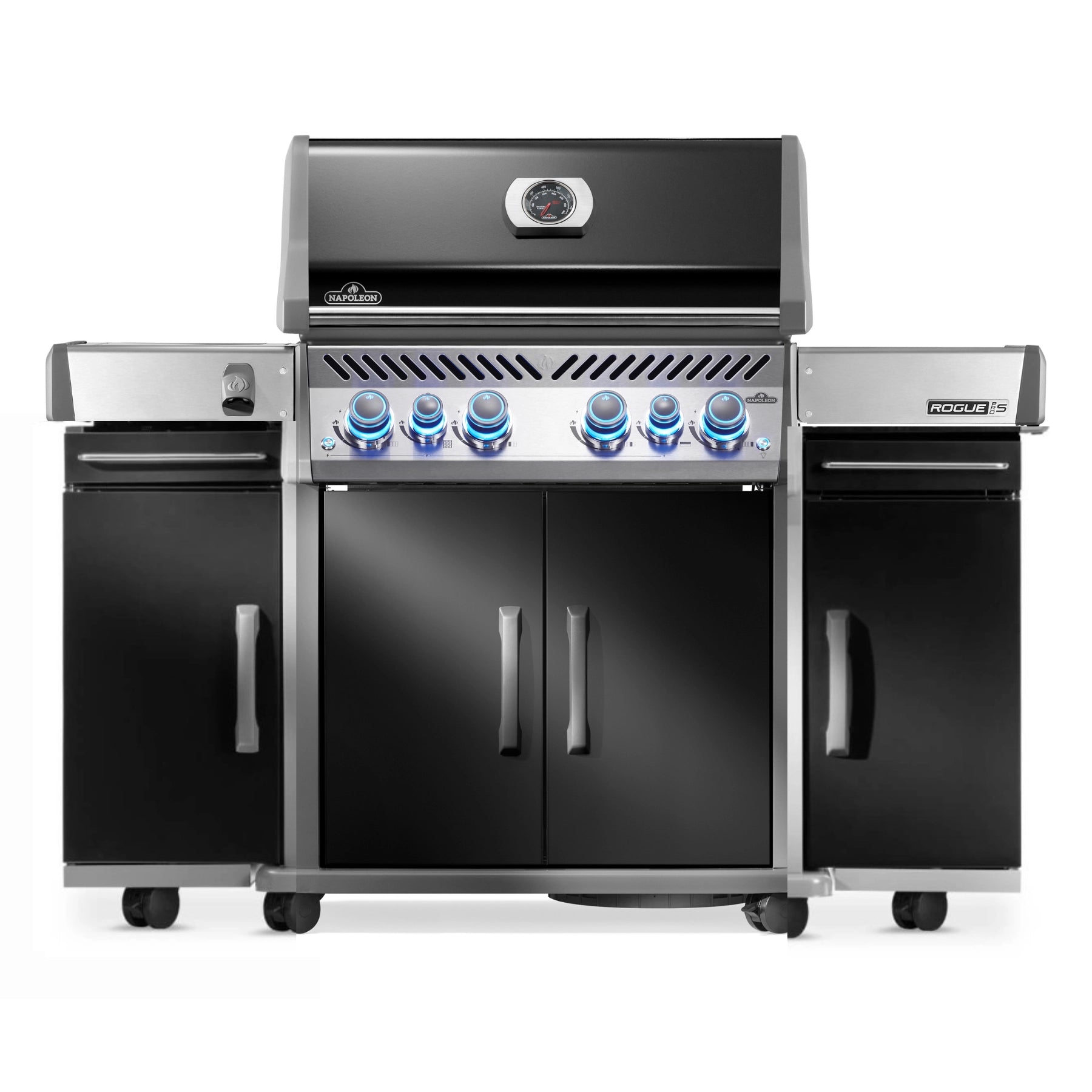 Napoleon Rogue Pro S 525 mit Gussrosten und zwei Seitenschränlen