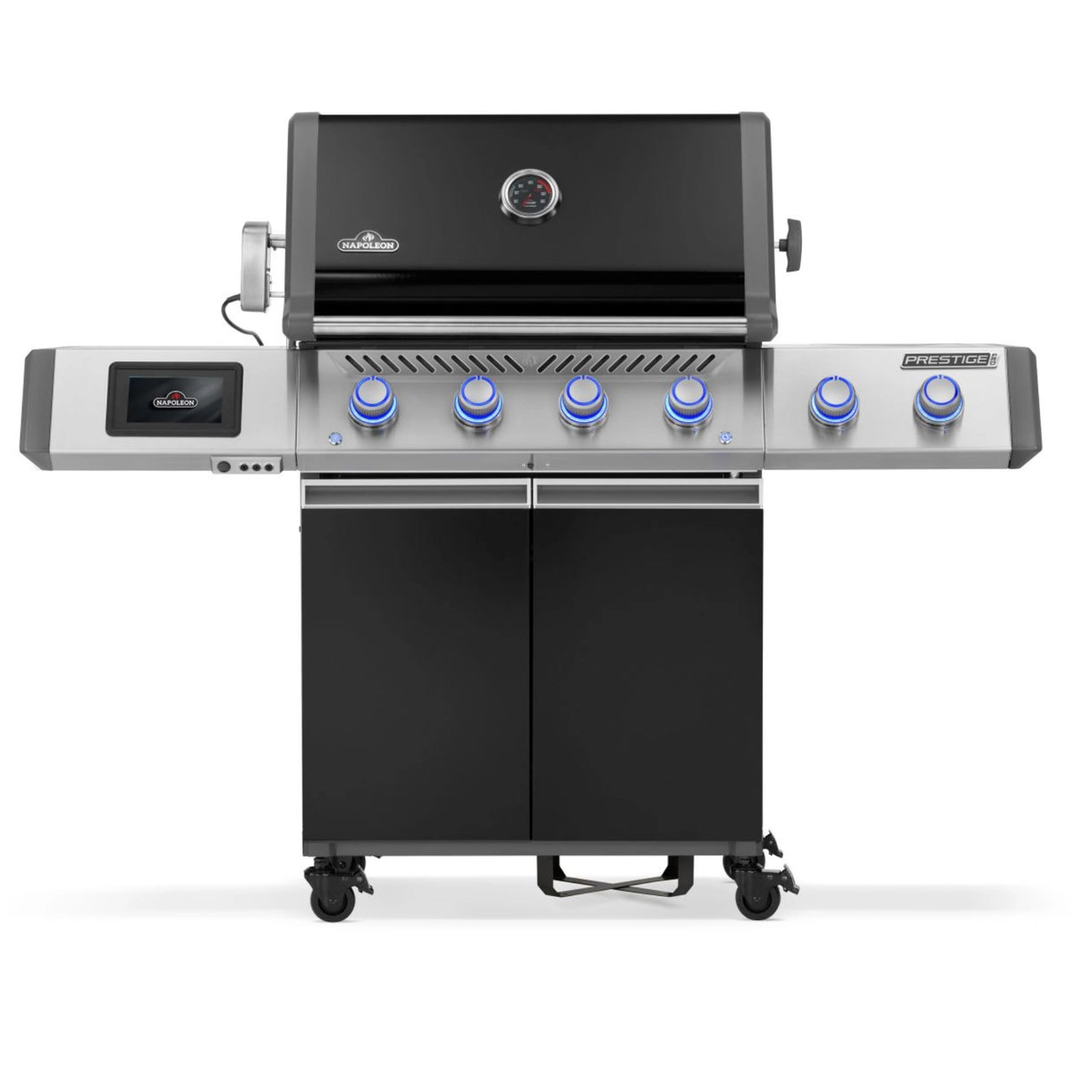 Napoleon Prestige PRO™ 500, Connected, Schwarz, inkl. Drehspieß, Grillrost aus Edelstahl, für 1 - 12 Personen