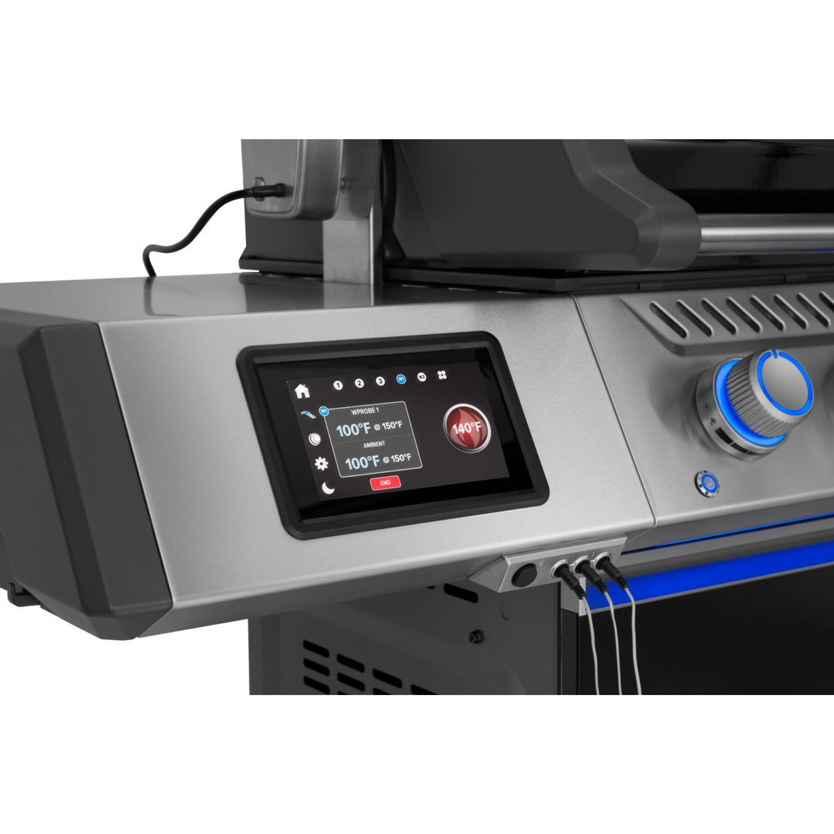Napoleon Prestige PRO™ 500, Connected, Schwarz, inkl. Drehspieß, Grillrost aus Edelstahl, für 1 - 12, Detailansicht 6