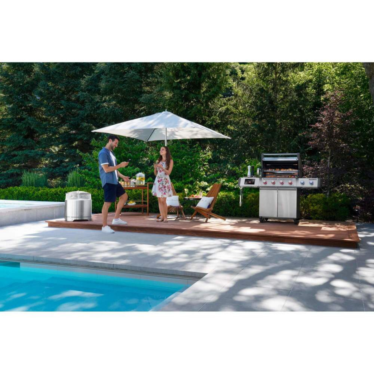 Napoleon Prestige PRO™ 500, Connected, Edelstahl, inkl. Drehspieß, Grillrost, für 1 - 12 Personen, Detailansicht 3