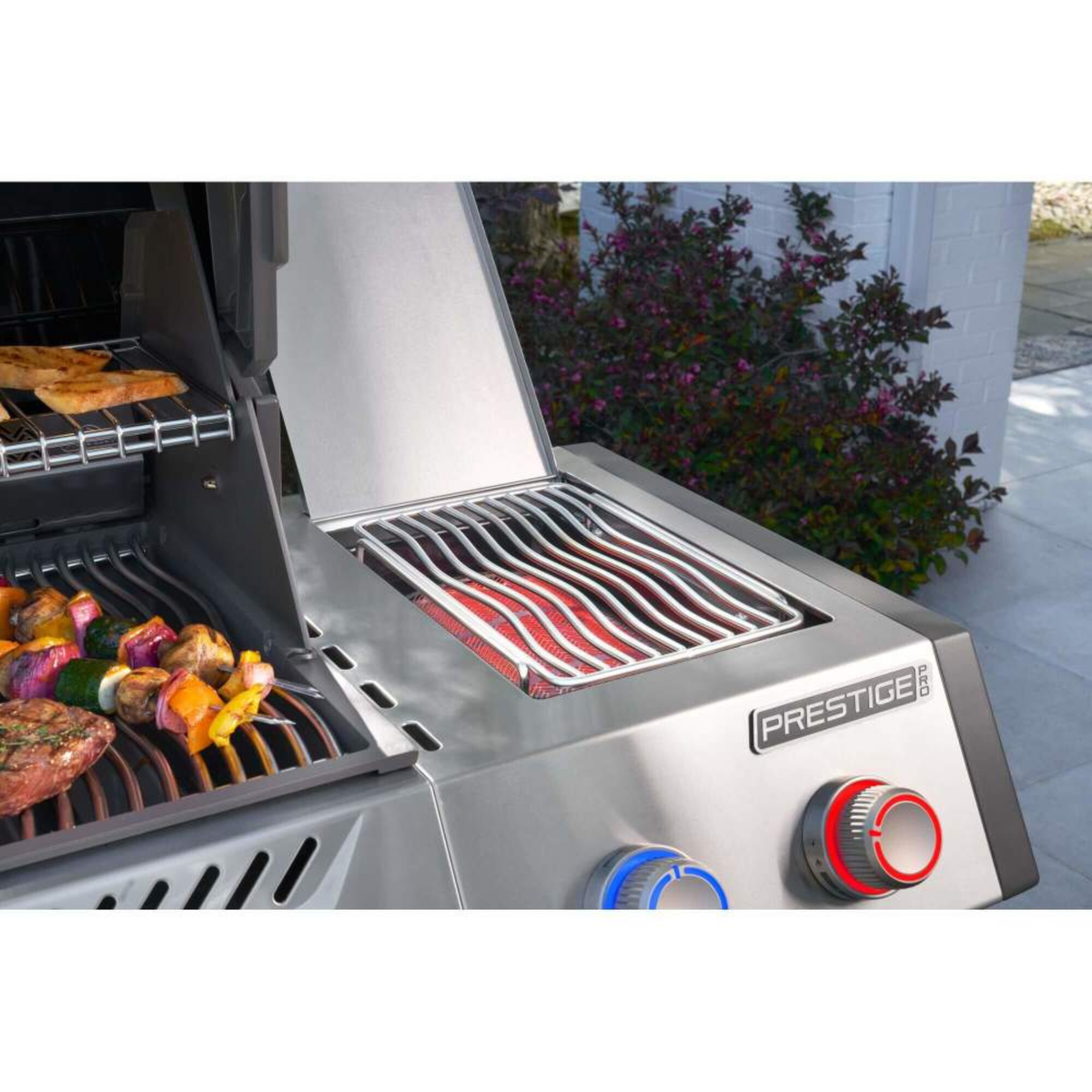 Napoleon Prestige PRO™ 500, Connected, Edelstahl, inkl. Drehspieß, Grillrost, für 1 - 12 Personen, Detailansicht 8