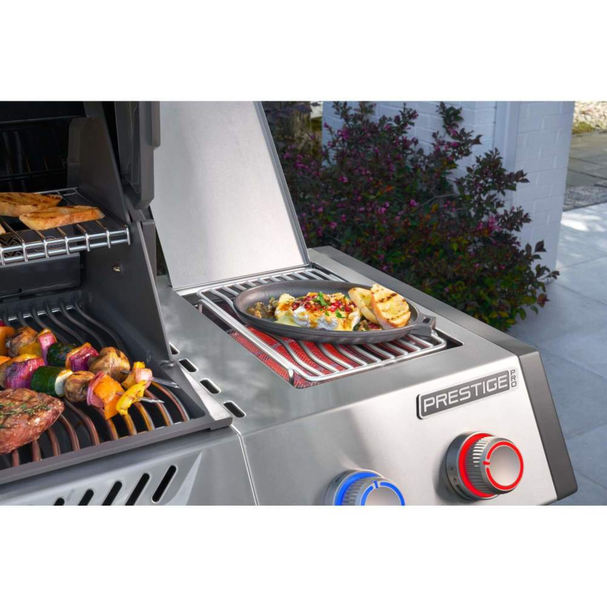 Napoleon Prestige PRO™ 500, Connected, Edelstahl, inkl. Drehspieß, Grillrost, für 1 - 12 Personen, Detailansicht 9