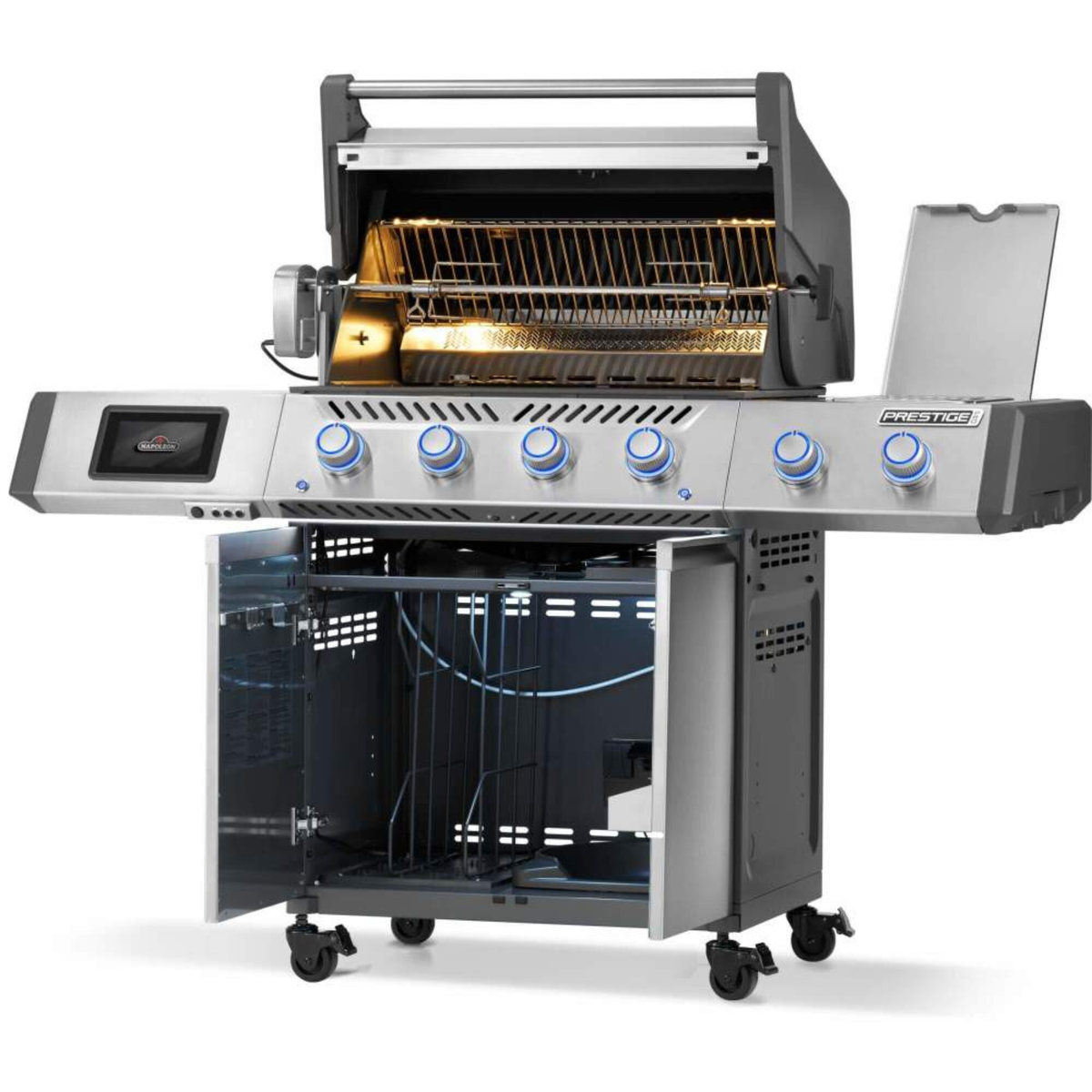 Napoleon Prestige PRO™ 500, Connected, Edelstahl, inkl. Drehspieß, Grillrost, für 1 - 12 Personen, Detailansicht 11