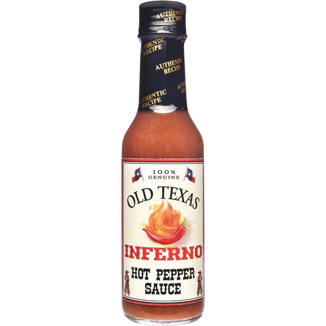 Old Texas Inferno Hot Pepper Sauce, 148ml, Grillsauce