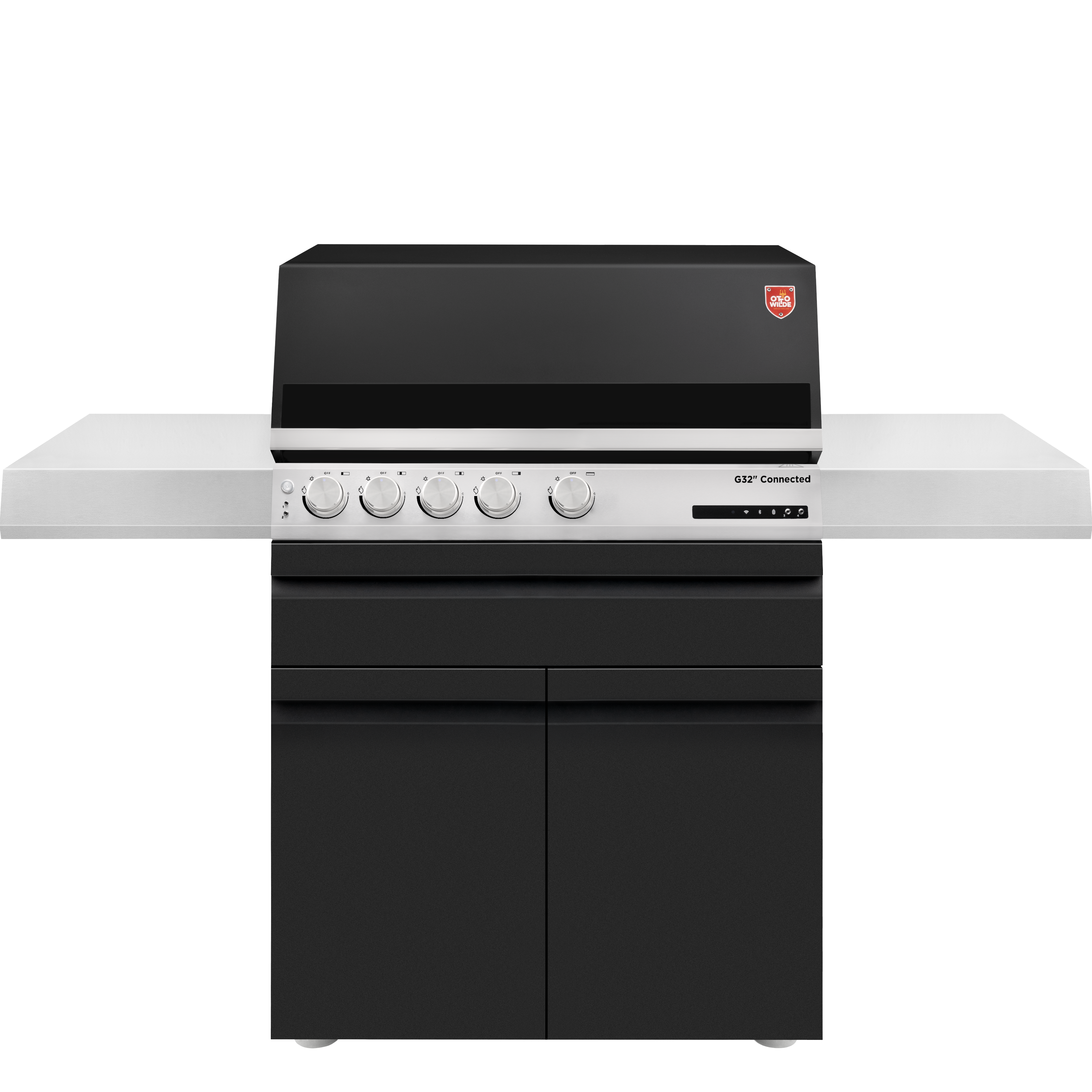 Otto Wilde G32'' Connected mit Seitenablagen, 2 Türen (NEUES MODELL), Grillrost aus Edelstahlguss