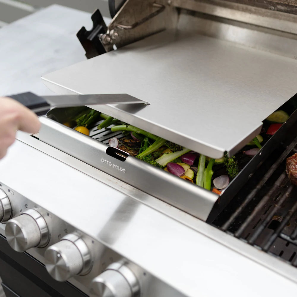 Otto Wilde Grillkorb mit Deckel, 16", Detailansicht 3