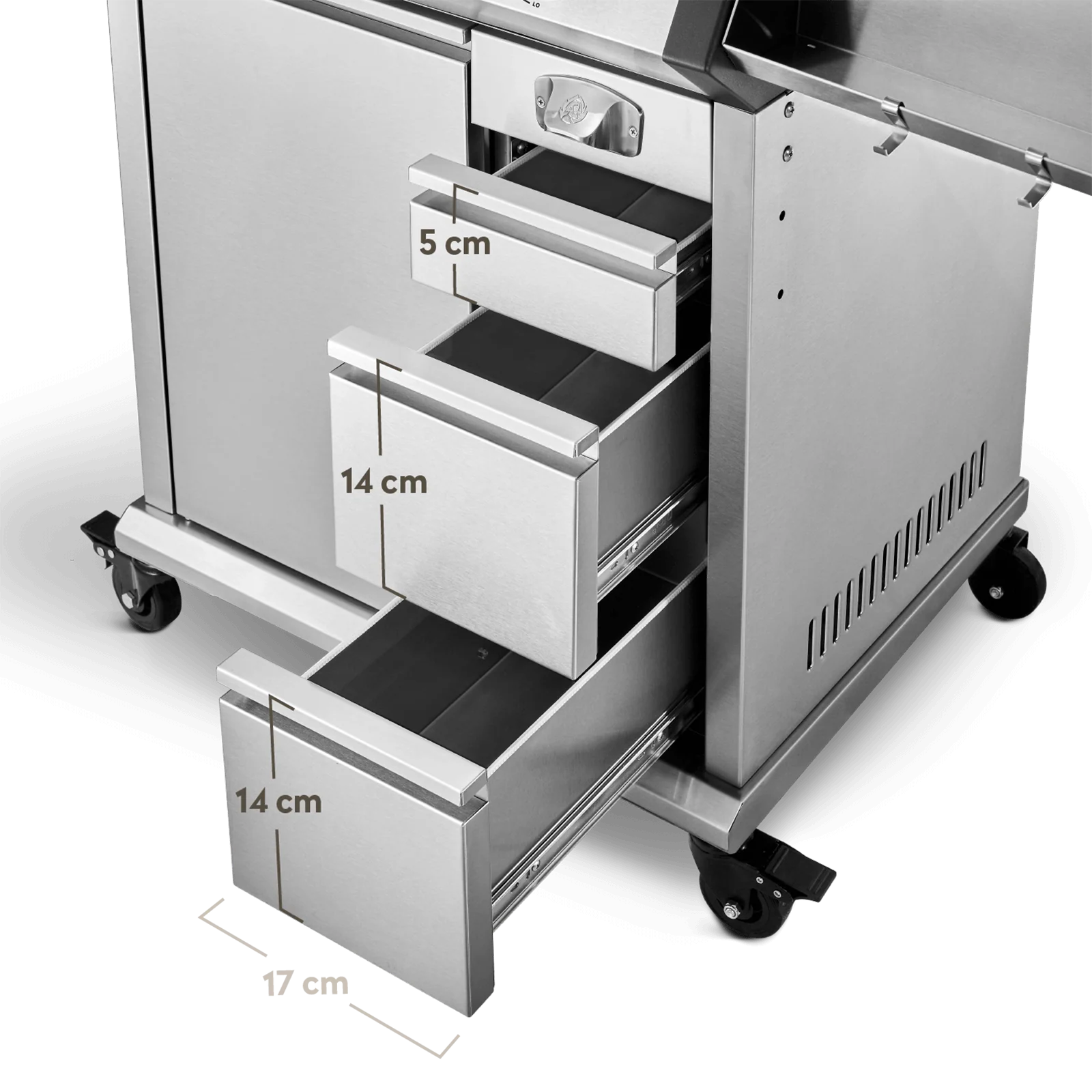 Burnhard EARL Premium-Gasgrill 3-Brenner Edelstahl mit Edelstahlrost, Grillrost, Detailansicht 3