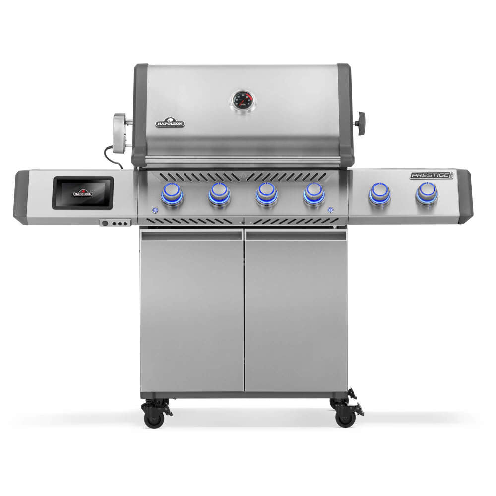 Napoleon Prestige PRO™ 500, Connected, Edelstahl, inkl. Drehspieß, Grillrost, für 1 - 12 Personen