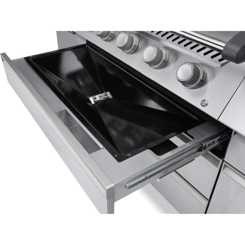 Napoleon Prestige PRO 665 Connected Gasgrill inkl. Drehspieß & elektrischer Räucherbox, Grillrost aus, Detailansicht 3