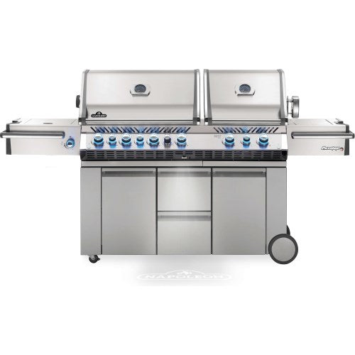 Napoleon Prestige PRO 825 inkl. Drehspieß, Edelstahl, Grillrost, für 1 - 24 Personen
