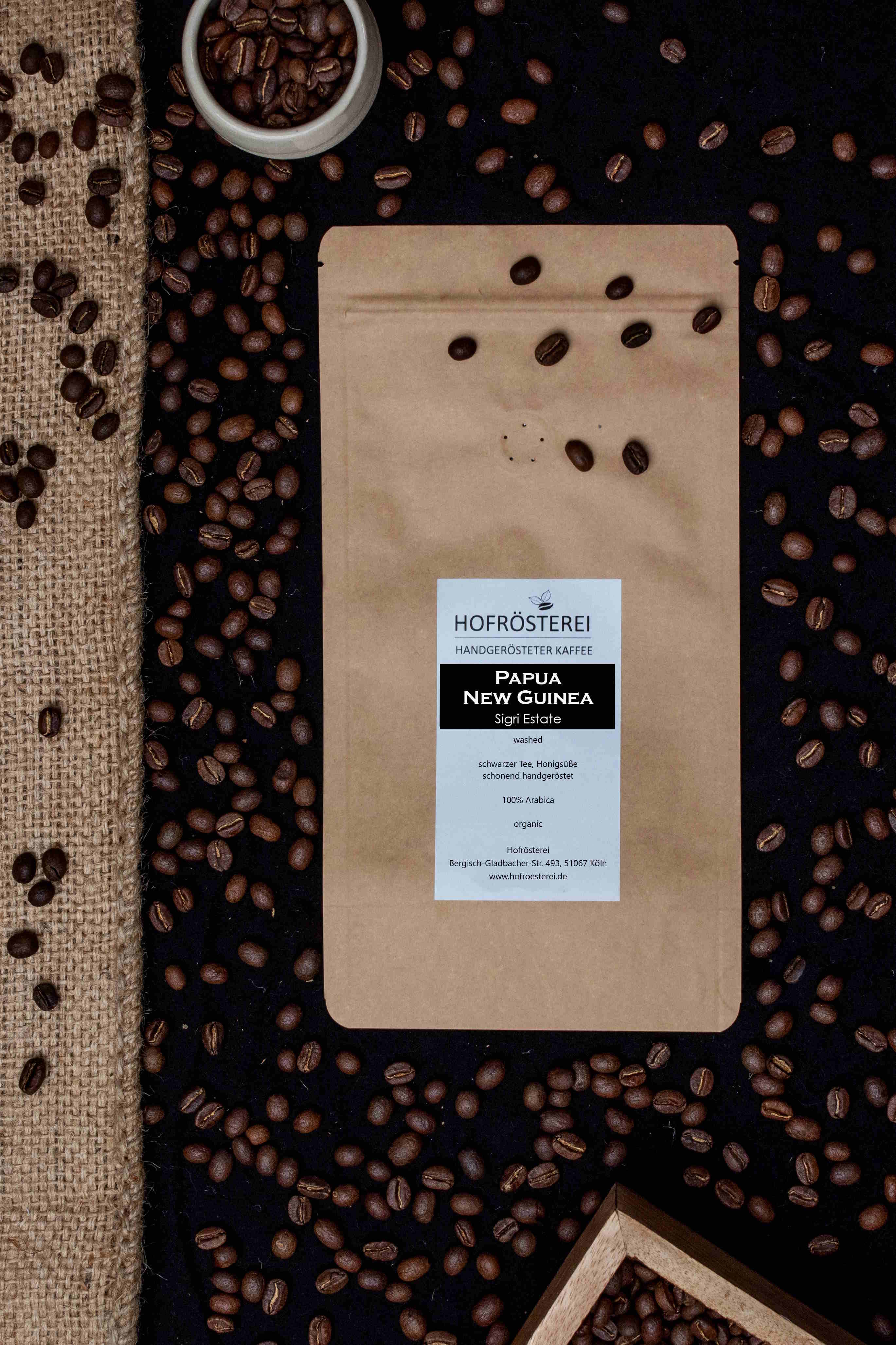 Hofrösterei Kaffeebohnen Papua Neu Guinea - Sigri Estate 500g, Kaffee & Espresso