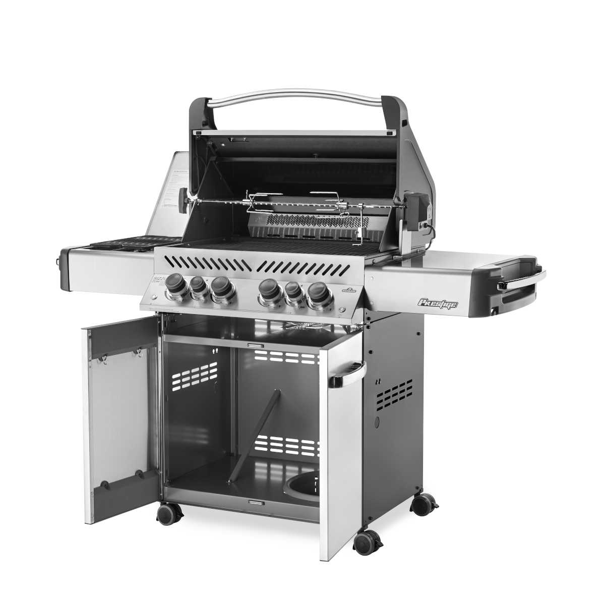Napoleon Prestige 500, Rauchgrau, Grillrost aus Edelstahl, für 1 - 16 Personen, Detailansicht 3