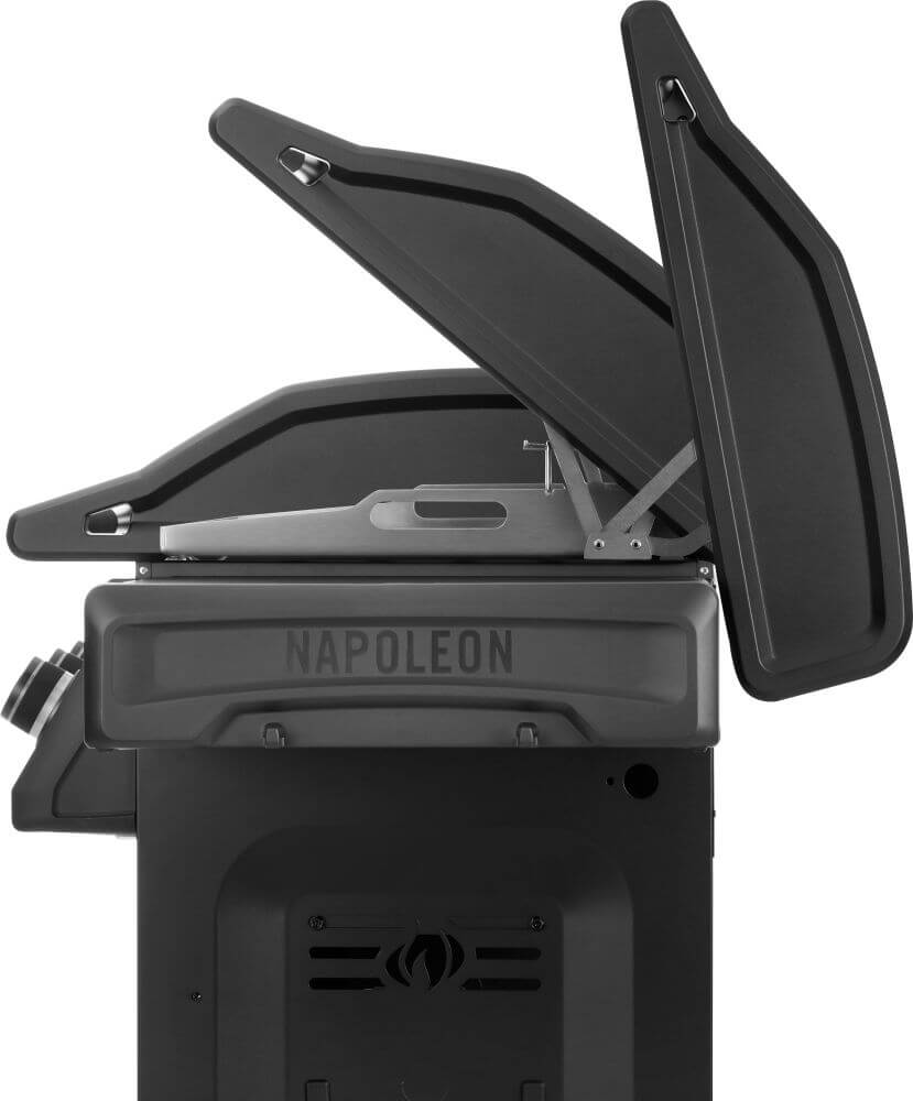 Napoleon Phantom, Rogue® PRO 30 Plancha, SIZZLE ZONE™ Seitenbrenner, mattschwarz, für 1 - 20 Personen, Detailansicht 1