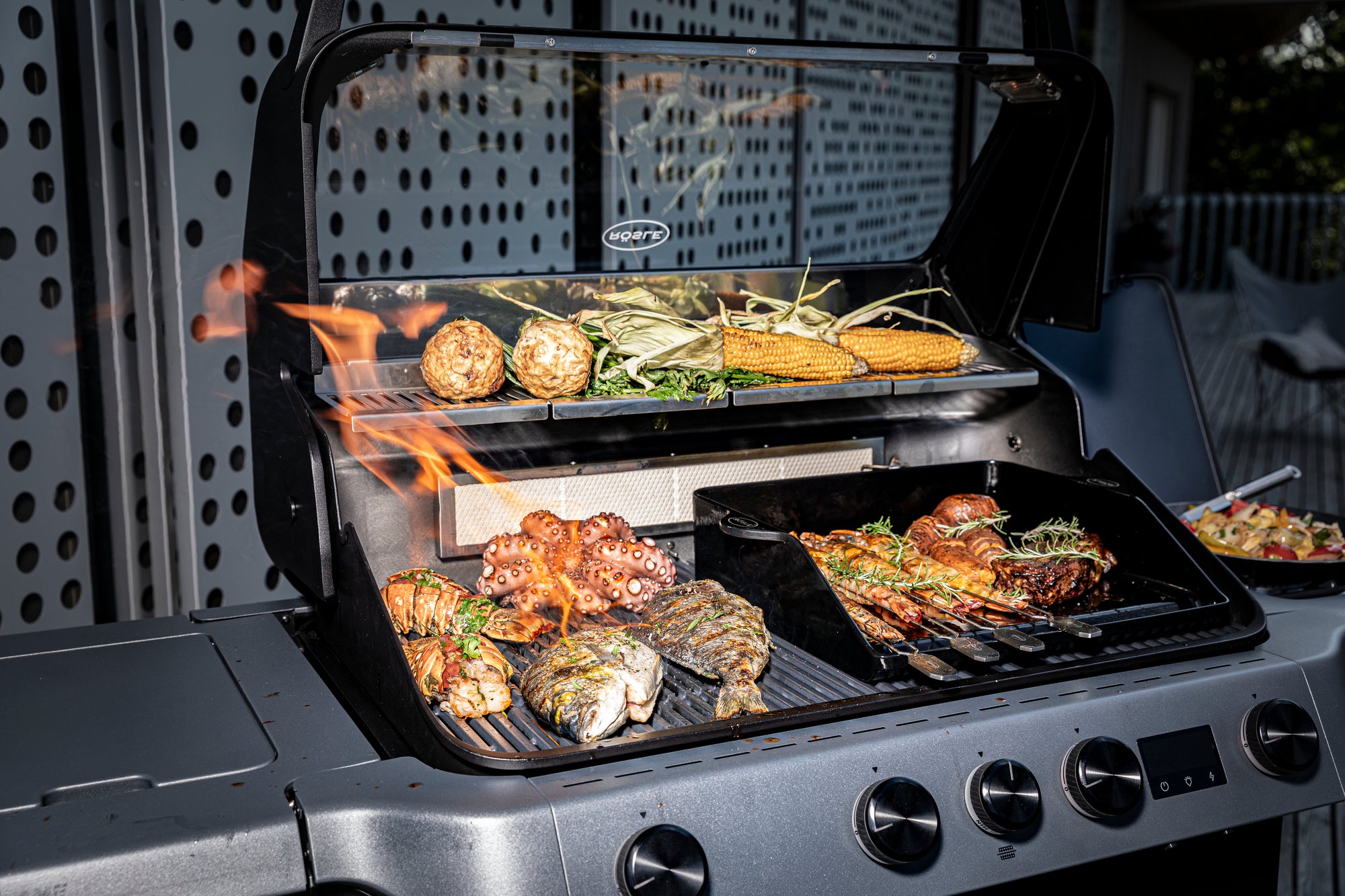Rösle Blazeflame Master 4, Grillrost aus Gusseisen, für 1 - 12 Personen, Detailansicht 5