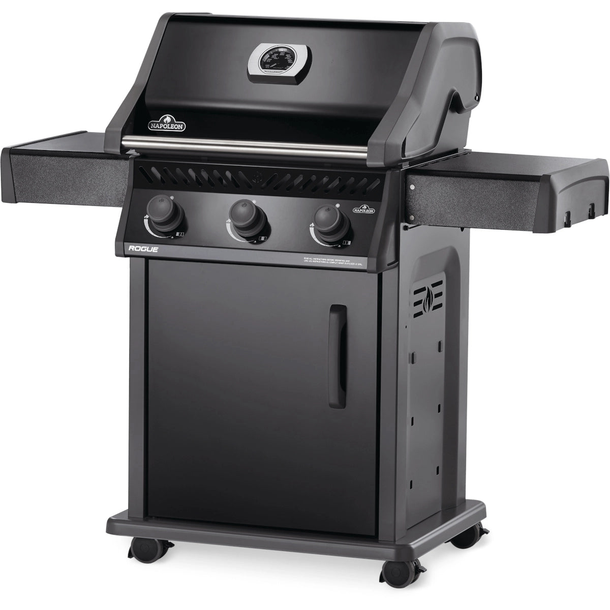 Napoleon Rogue 425, Schwarz, Grillrost aus Gusseisen, für 1 - 8 Personen, Detailansicht 1