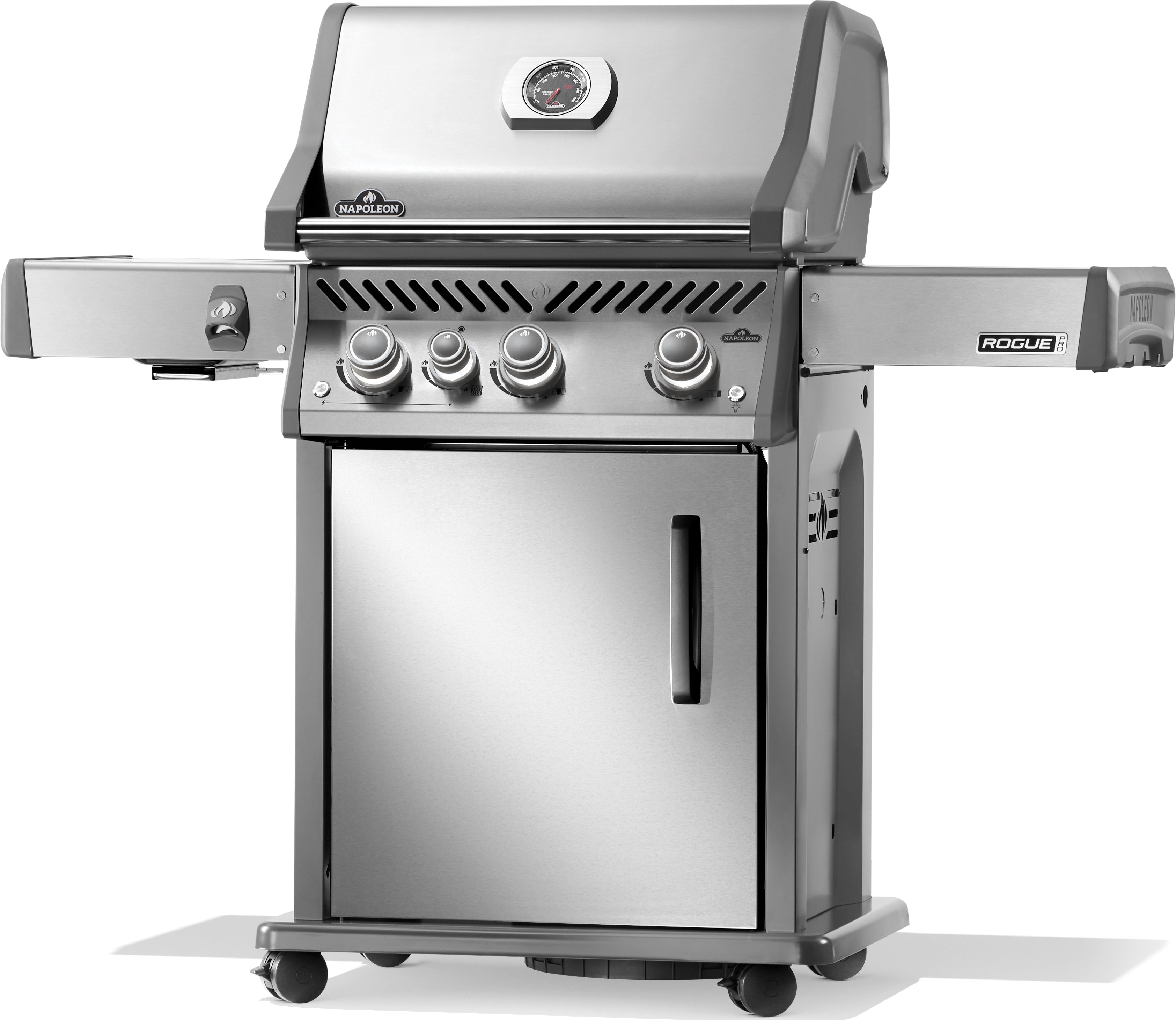 Napoleon Rogue Pro 425, SIZZLE ZONE Seitenbrenner, Edelstahl 2026, Grillrost, für 1 - 10 Personen, Detailansicht 2