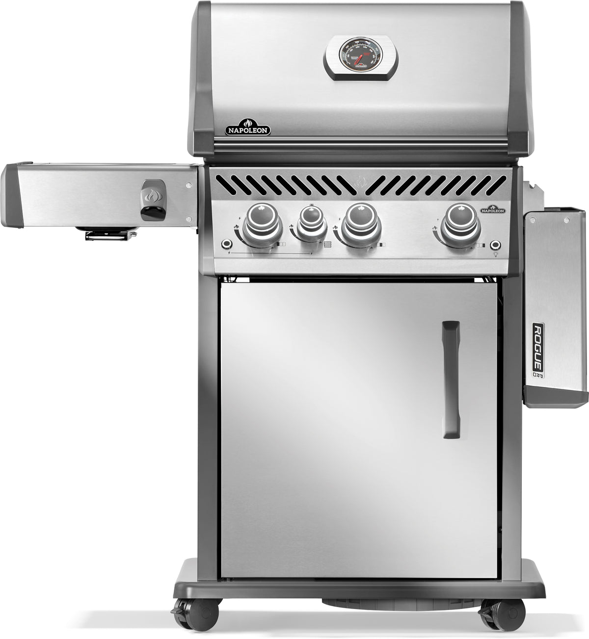 Napoleon Rogue Pro 425, SIZZLE ZONE Seitenbrenner, Edelstahl 2026, Grillrost, für 1 - 10 Personen, Detailansicht 1