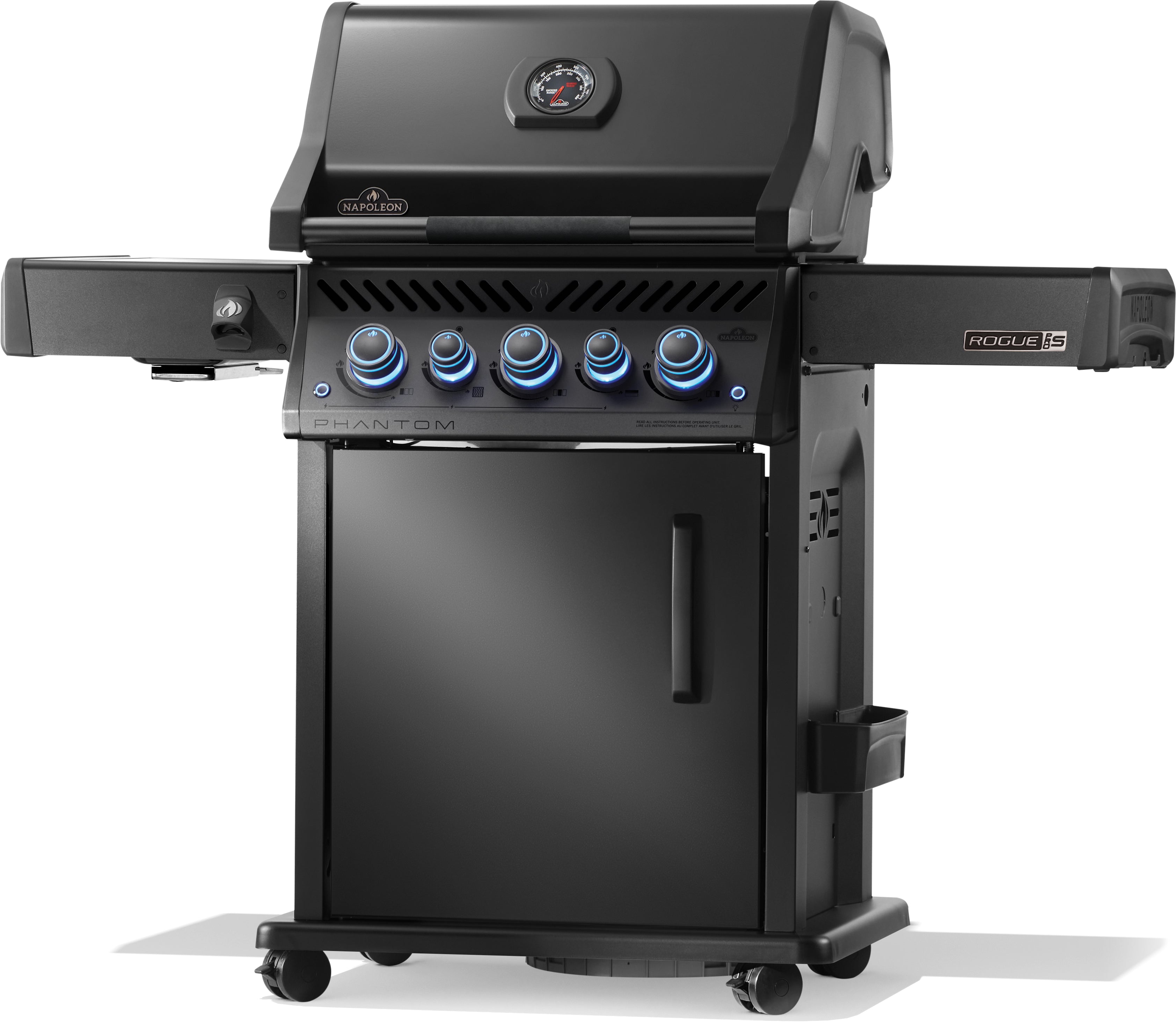 Napoleon Phantom, Rogue PRO-S 425, mit Edelstahl Rosten, Mattschwarz, Grillrost, für 1 - 10 Personen
