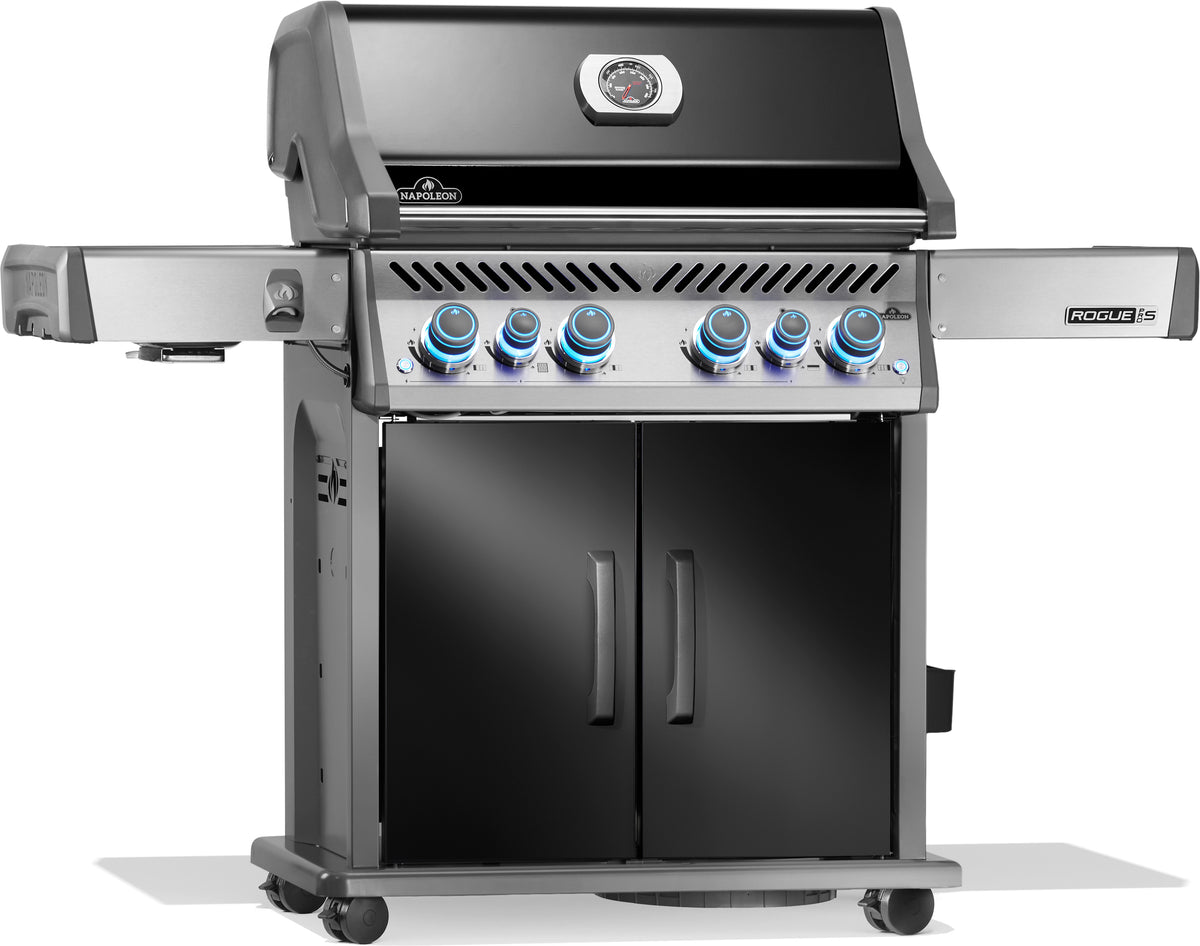 Napoleon Rogue PRO-S 525 mit Gußrosten, Schwarz, Grillrost aus Gusseisen, für 1 - 14 Personen, Detailansicht 2