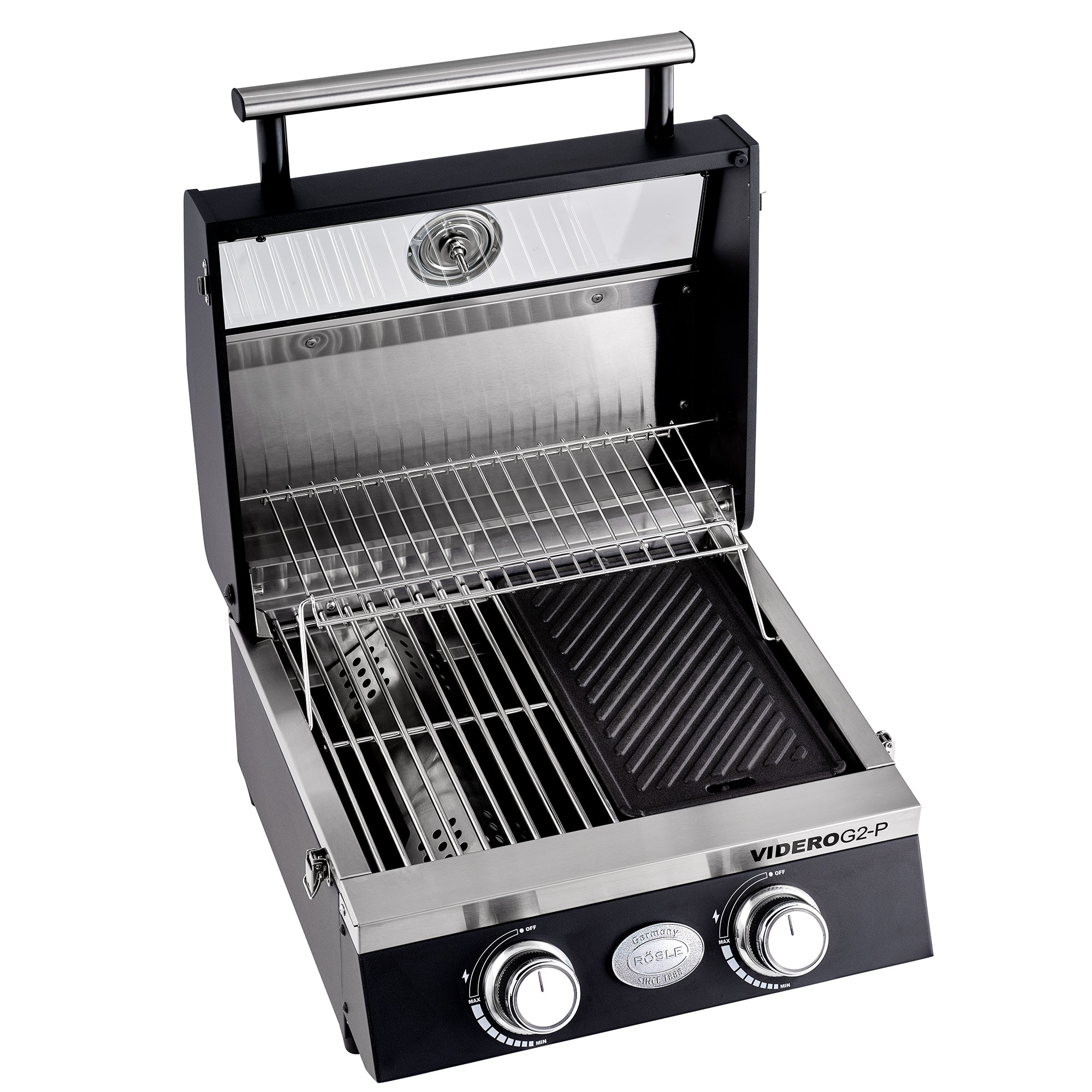 Rösle BBQ-Portable VIDERO G2-P 30mbar, Grillrost aus Gusseisen, für 1 - 3 Personen, Detailansicht 3