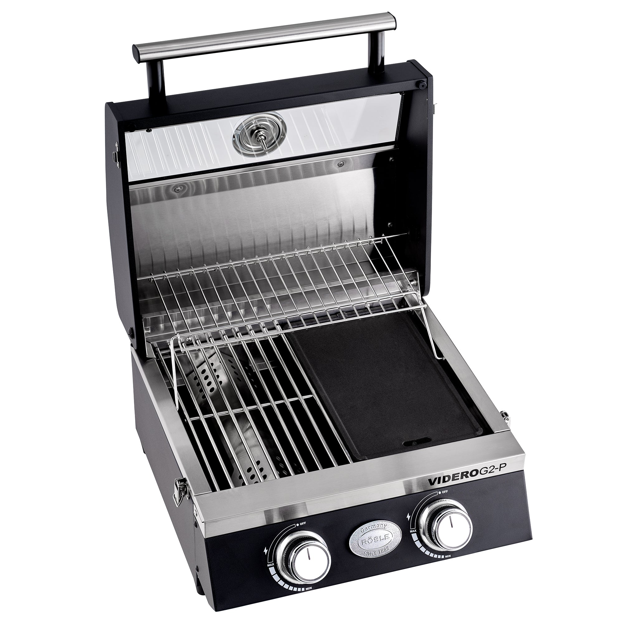 Rösle BBQ-Portable VIDERO G2-P 30mbar, Grillrost aus Gusseisen, für 1 - 3 Personen, Detailansicht 4