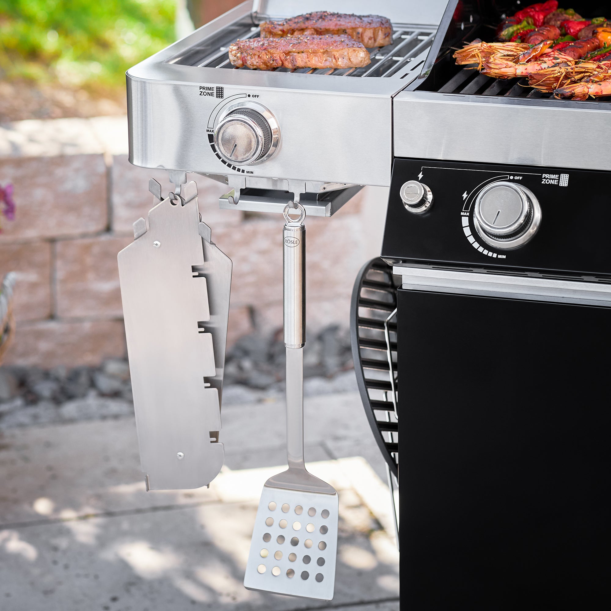 Rösle VIDERO G6-S Vario+ schwarz 50 mbar, Grillrost aus Gusseisen, für 1 - 20 Personen, Detailansicht 4