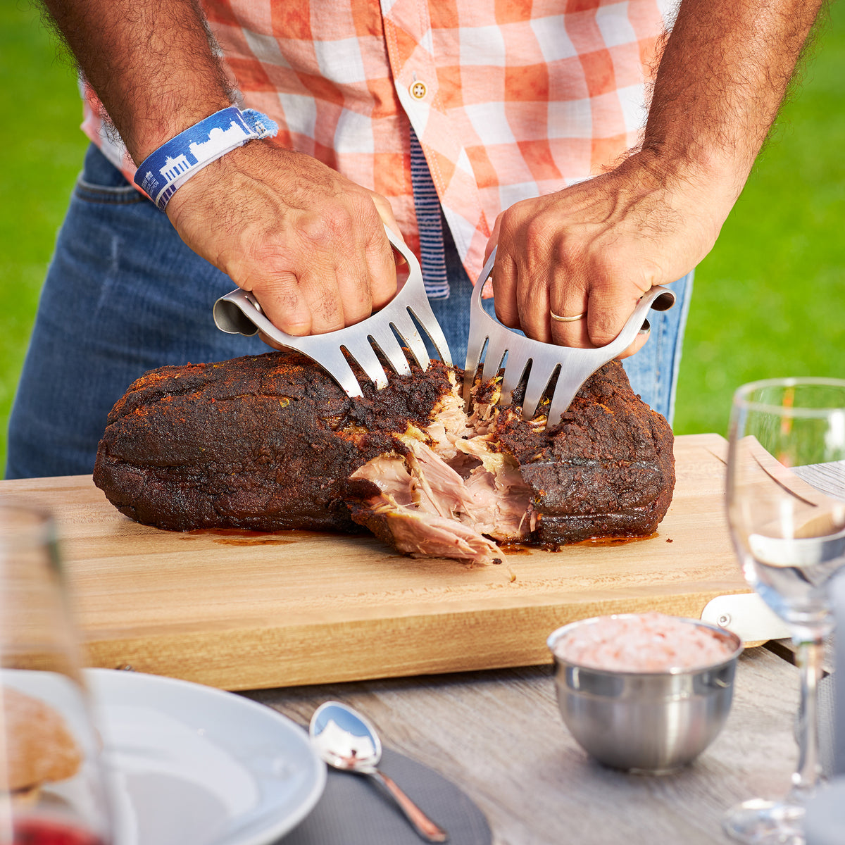 Rösle Pulled-Pork-Gabeln, Edelstahl, Detailansicht 2