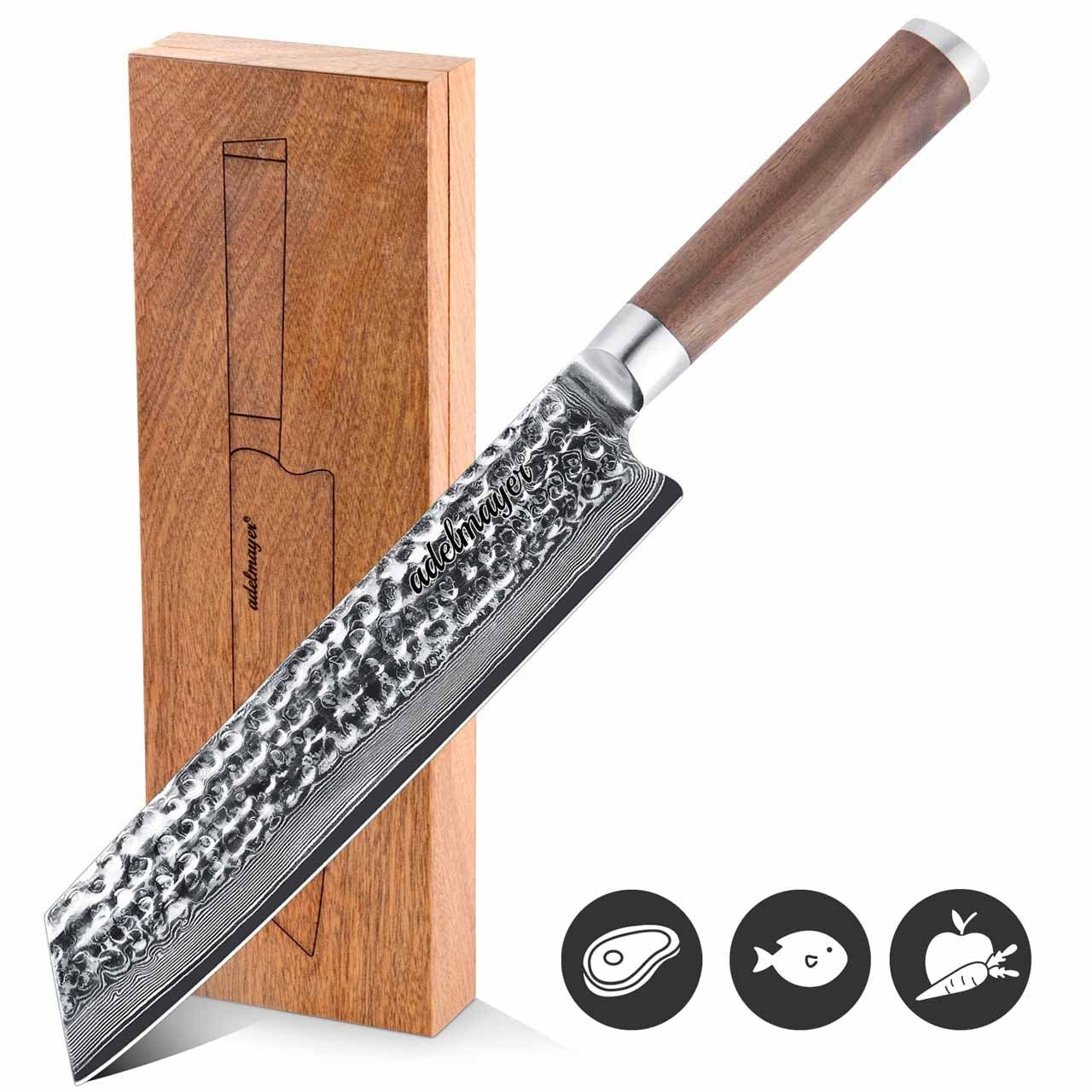 adelmayer Damast Kiritsukemesser, 21, 2cm