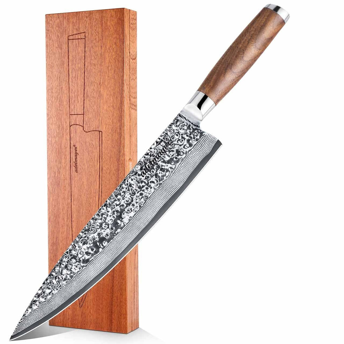 adelmayer Damast Küchenmesser, 25, 5cm